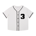 Trinity Trooper 500 Contrast Piped Button-Up Jersey (White and Black)