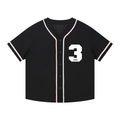 Trinity Trooper 500 Contrast Piped Button-Up Jersey (Black and White)