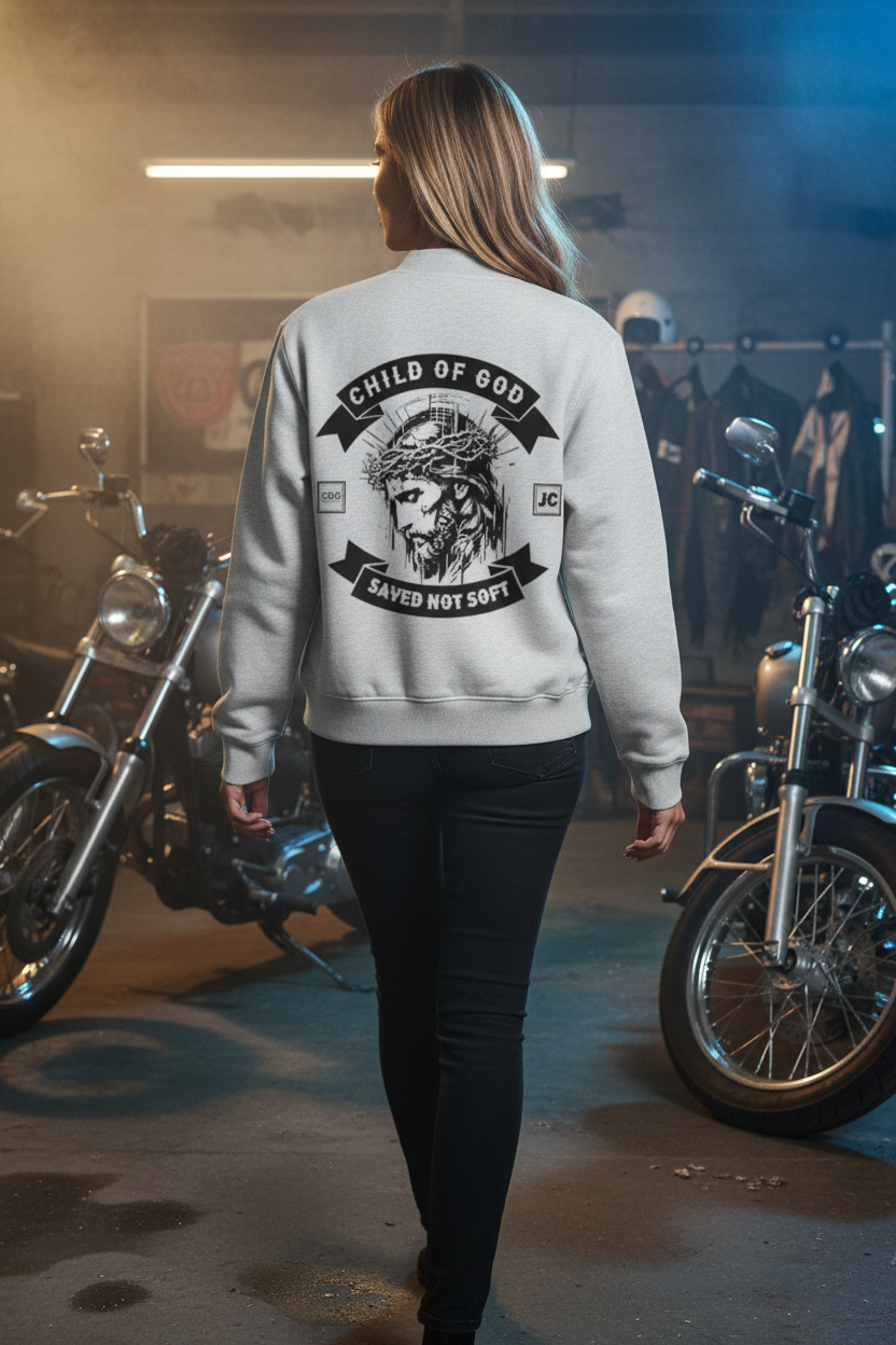 COG Biker Bomber 400 Essential Zip-Up Fleeced Varsity Jacket