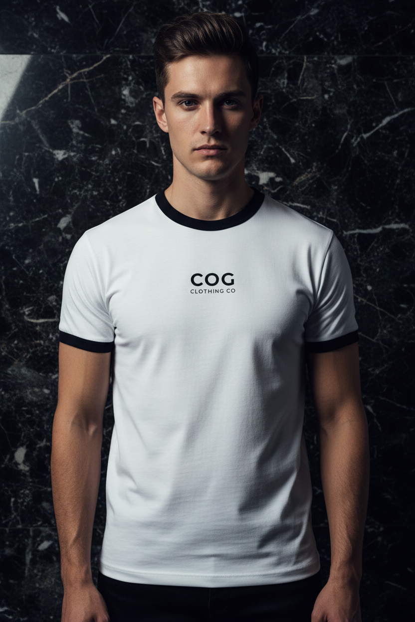 Can I Get A Witness Tee 300 Contrast Edge Ribbed Crewneck T-Shirt