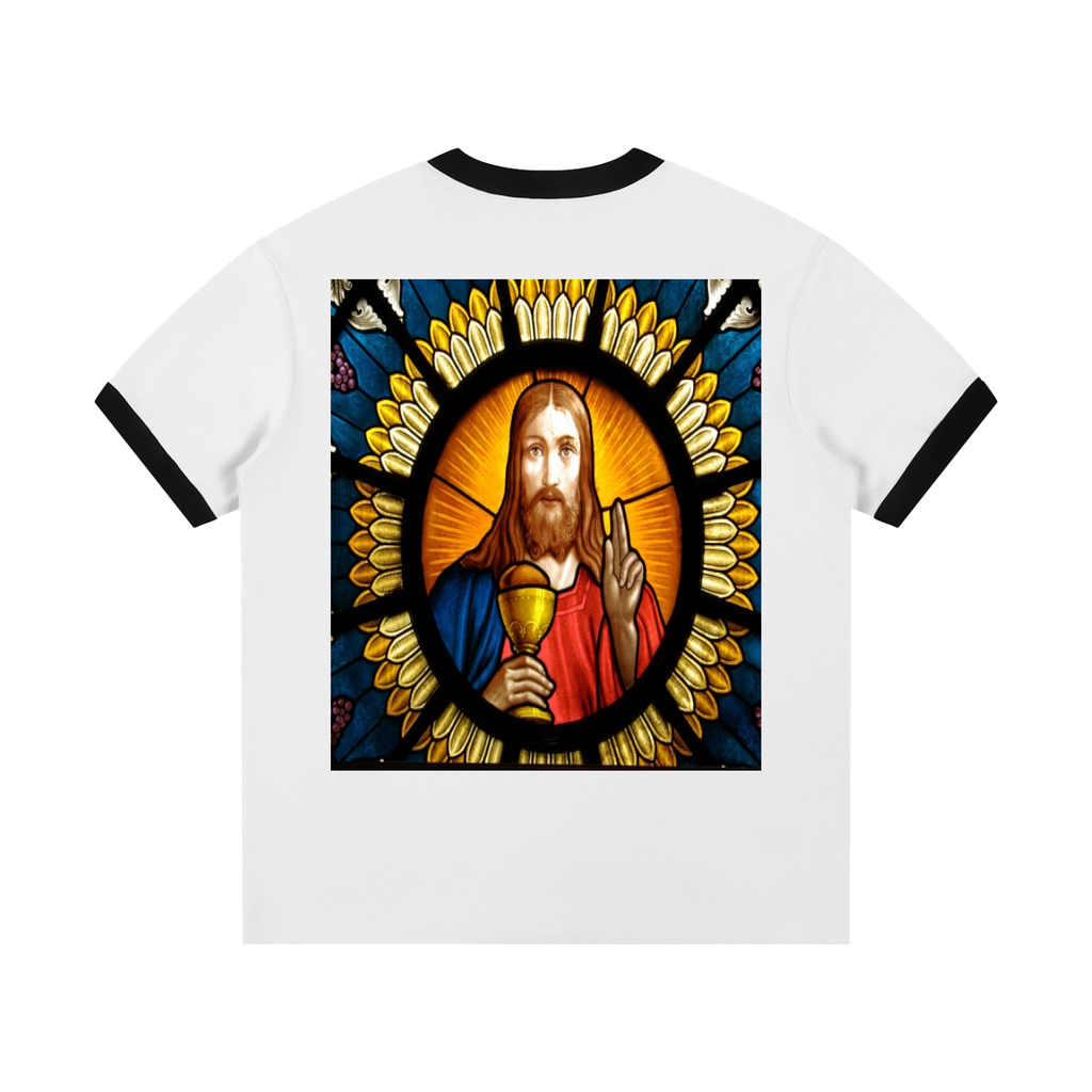 Can I Get A Witness Tee 300 Contrast Edge Ribbed Crewneck T-Shirt
