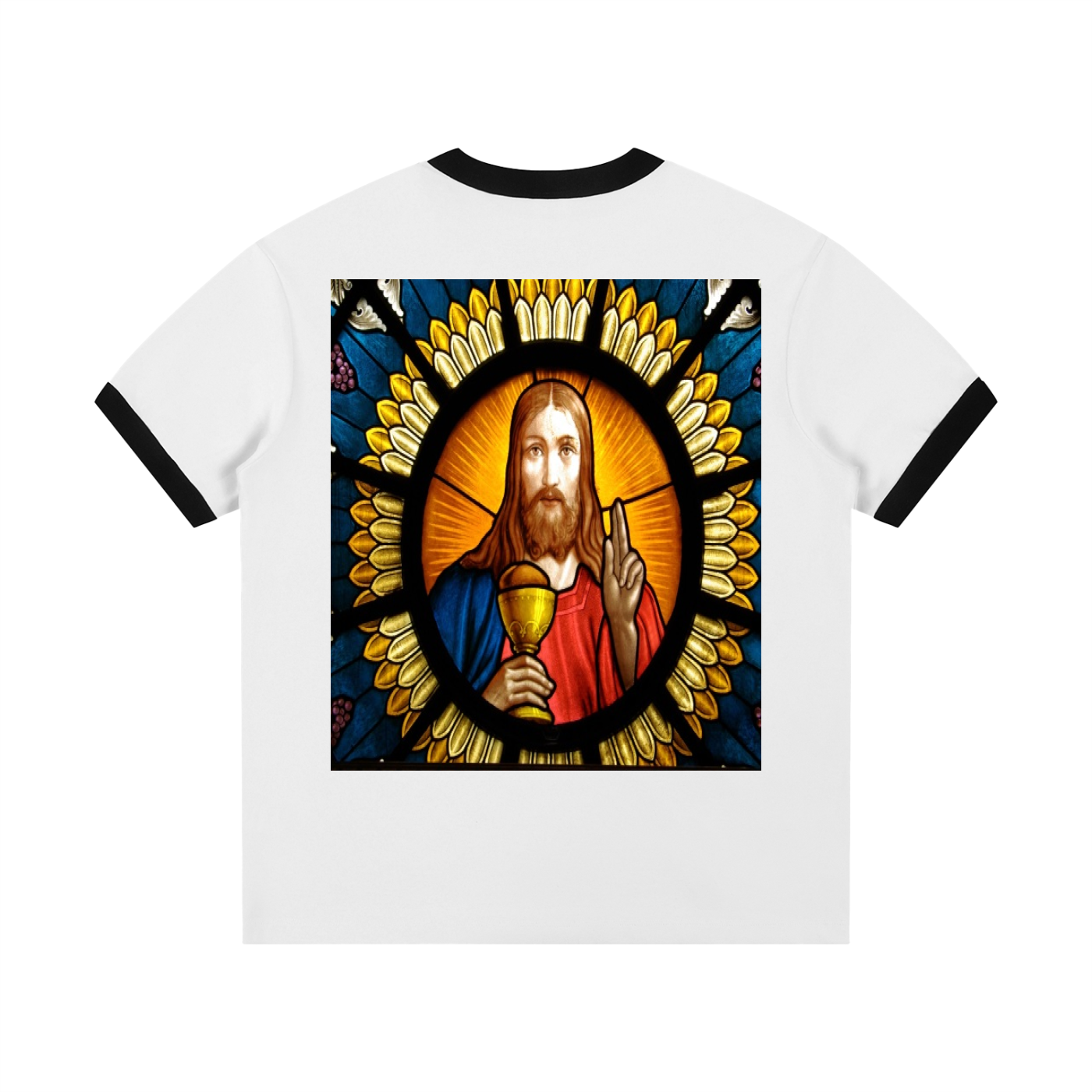 Can I Get A Witness Tee 300 Contrast Edge Ribbed Crewneck T-Shirt