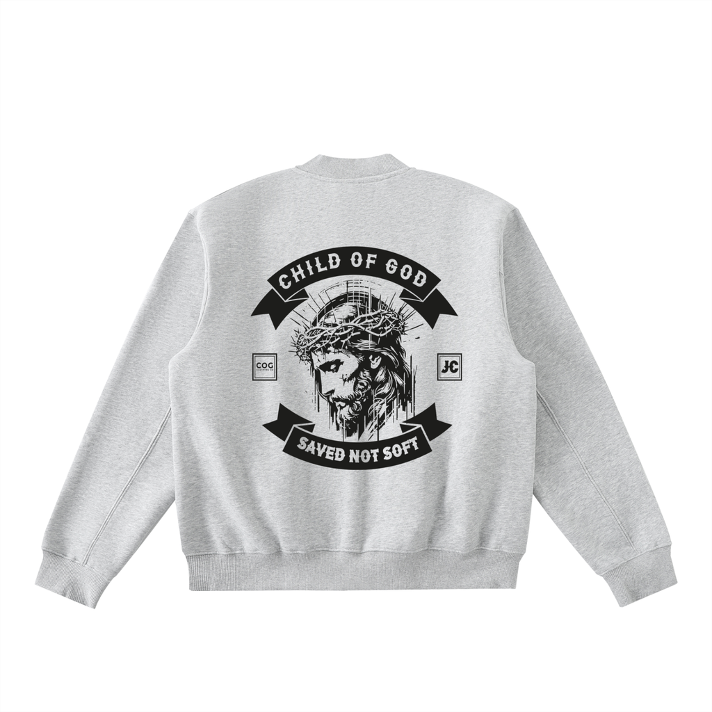 COG Biker Bomber 400 Essential Zip-Up Fleeced Varsity Jacket