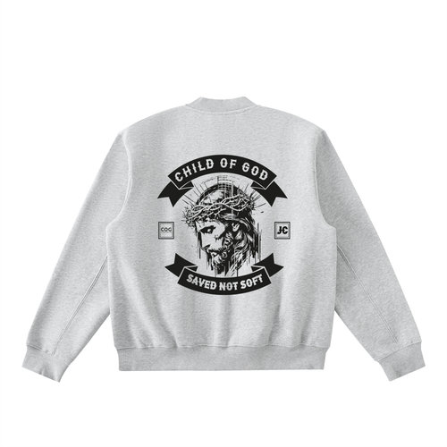 COG Biker Bomber 400 Essential Zip-Up Fleeced Varsity Jacket