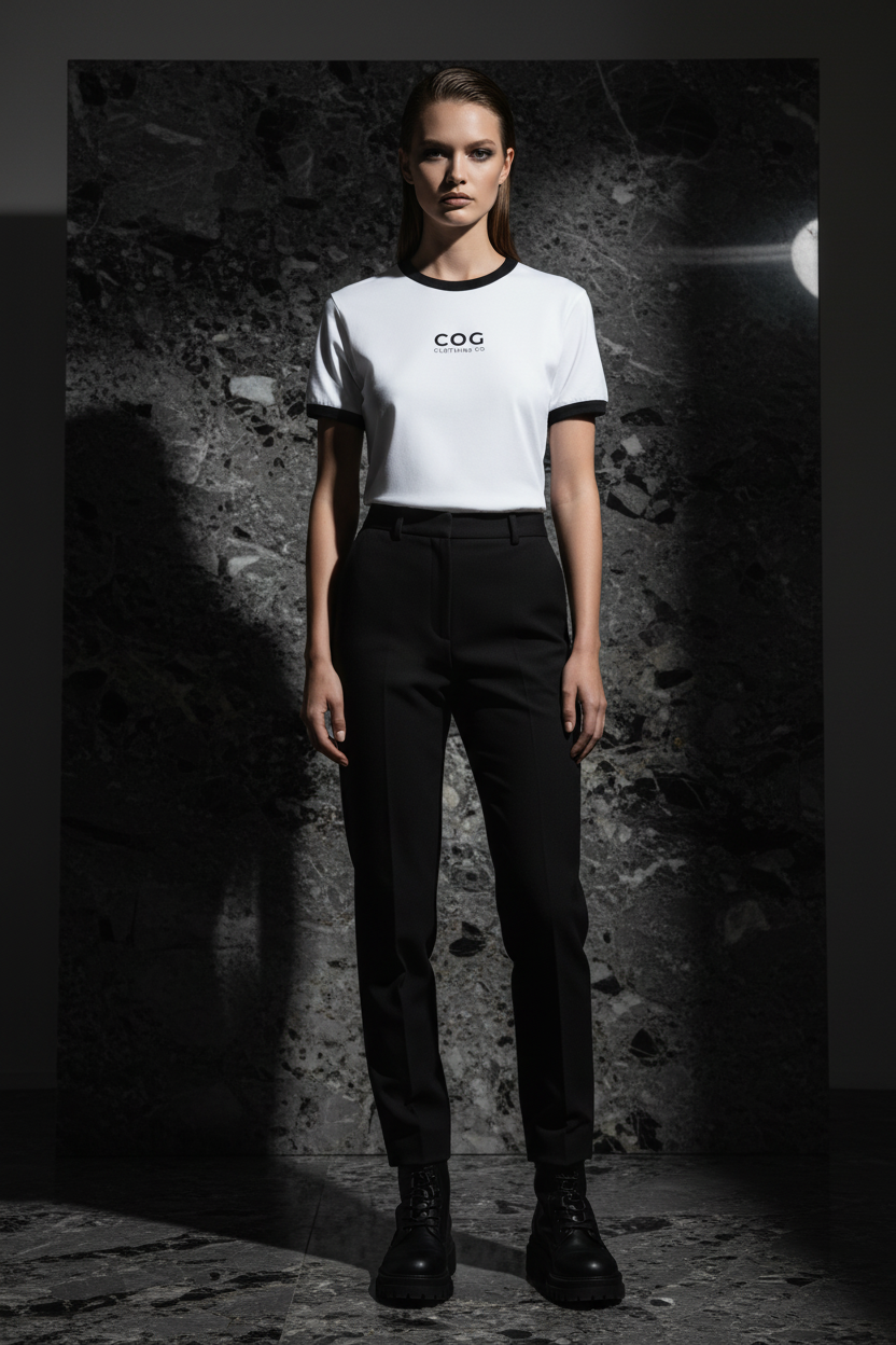 Can I Get A Witness Tee 300 Contrast Edge Ribbed Crewneck T-Shirt