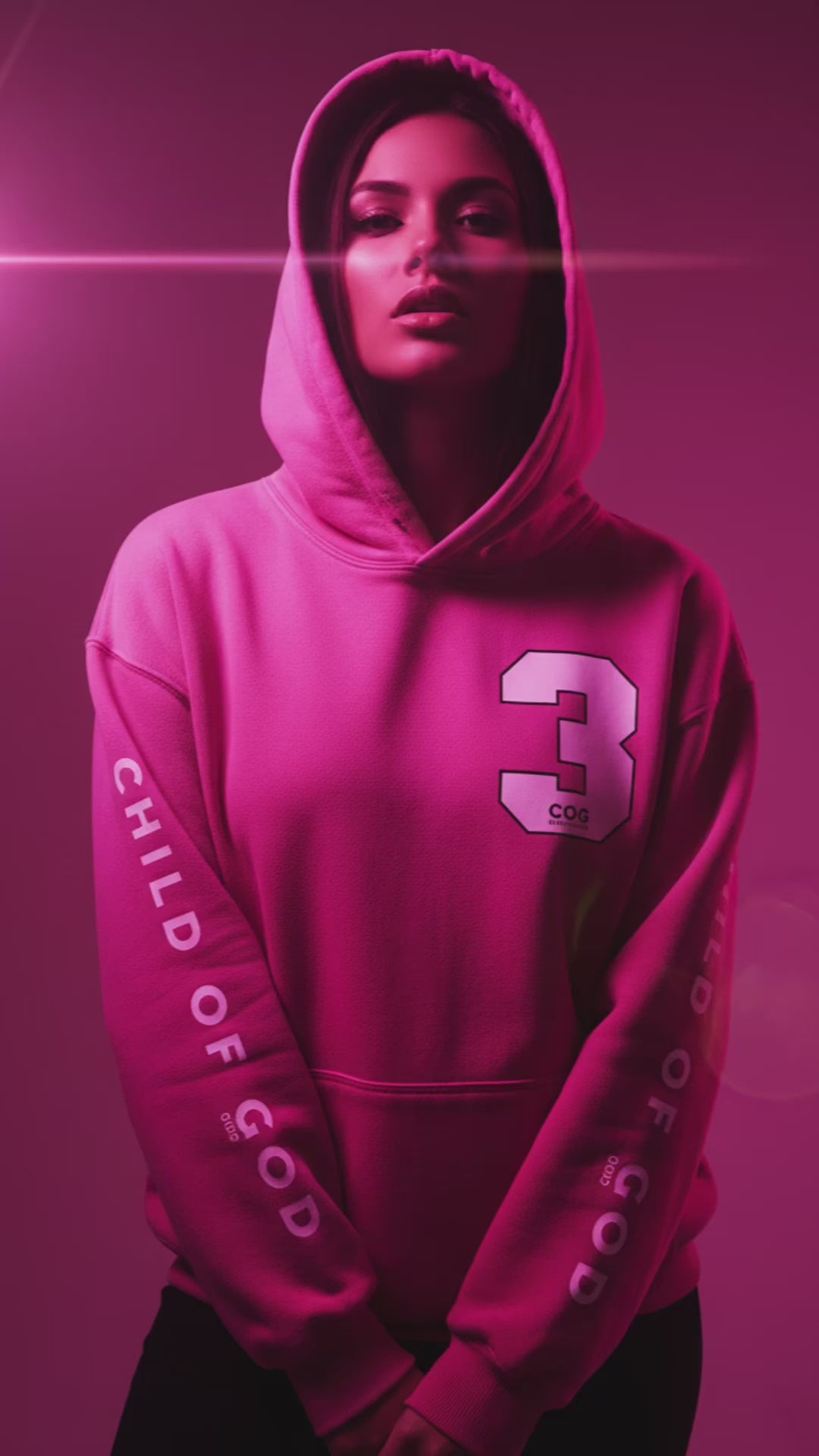 The Pink Preacher 900 Heavyweight Sun fade Oversized Hoodie