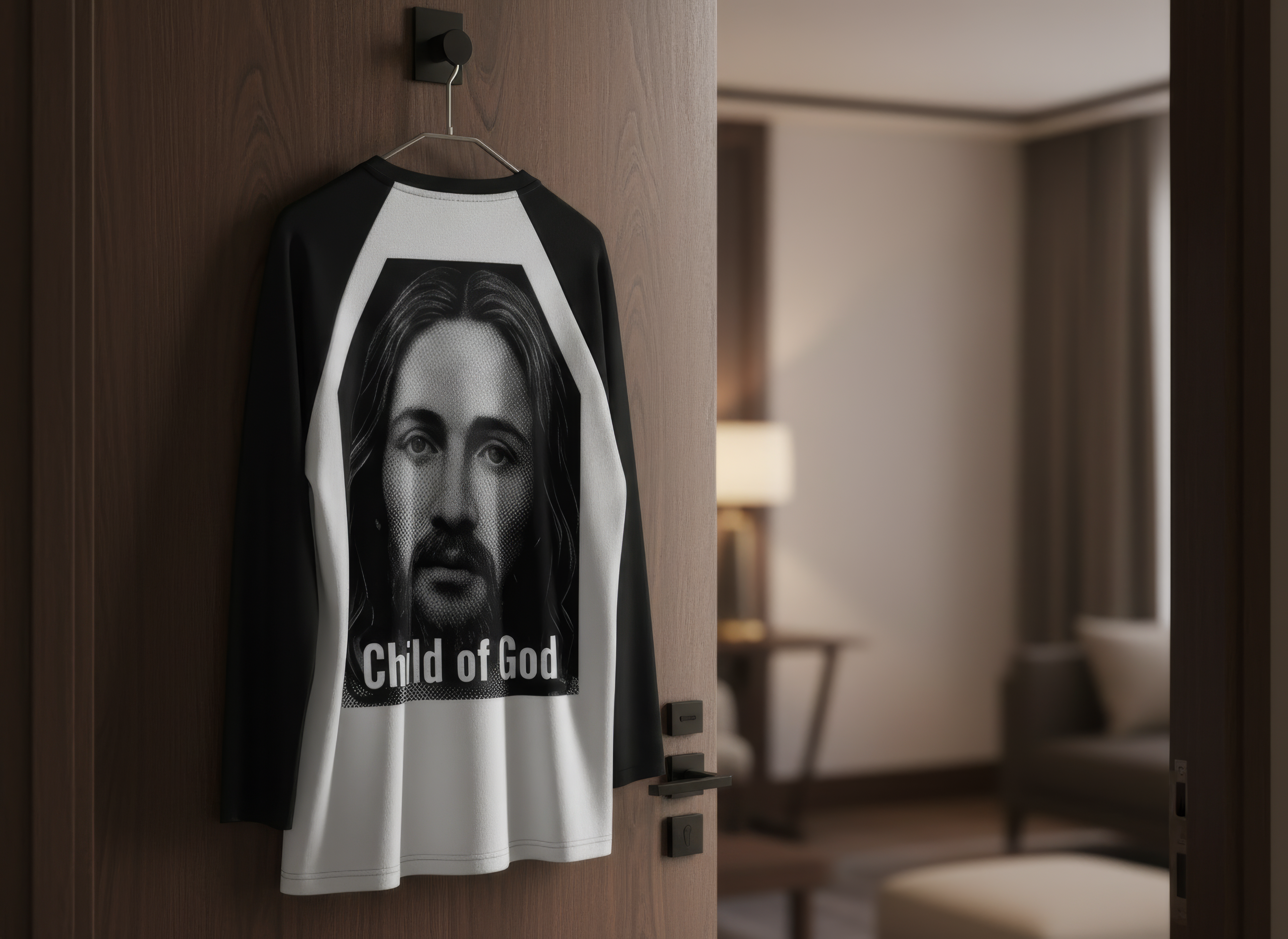The Gospel Tee 100 on hanger (lifestyle)
